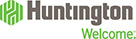 Huntington Bank logo with Welcome. tagline