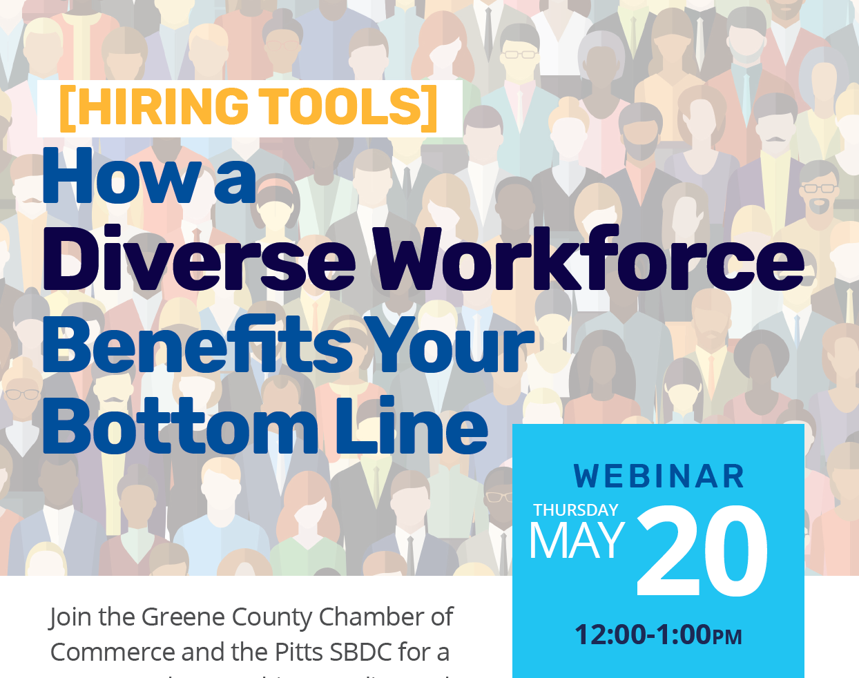Hiring Tools: How a Diverse Workforce Benefits Your Bottom Line with Greene County Chamber of Commerce and Pitt SBDC