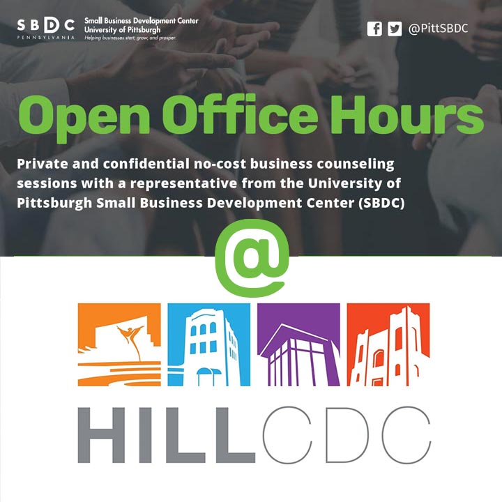 SBDC Open Office Hours @ the Hill CDC in the Hill District