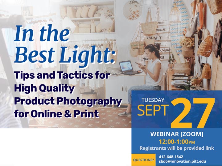 In the Best Light photography class flyer graphic with Sept. 27 date