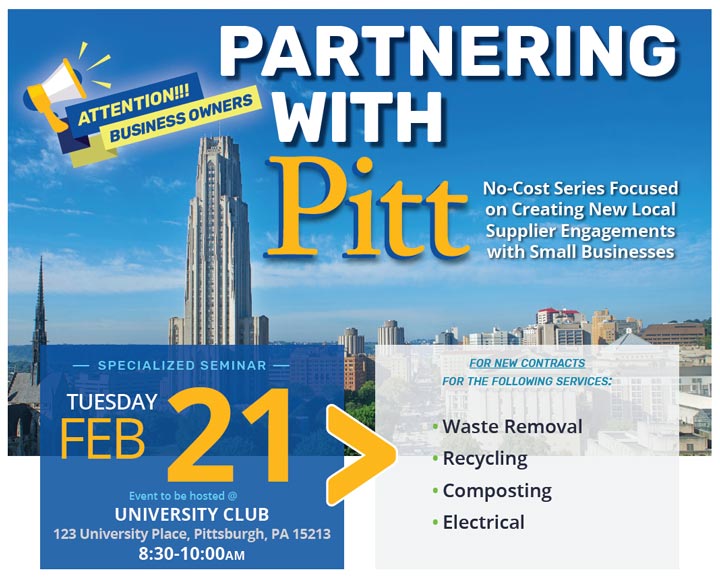 Partnering With Pitt February 21 event banner image