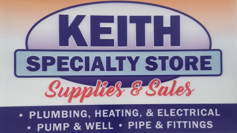 Keith Specialty Store sign
