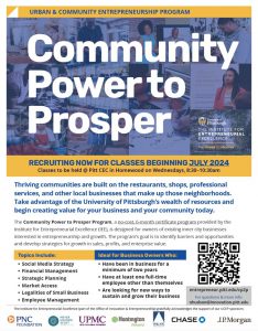 Flyer for Community Power to Prosper 2024